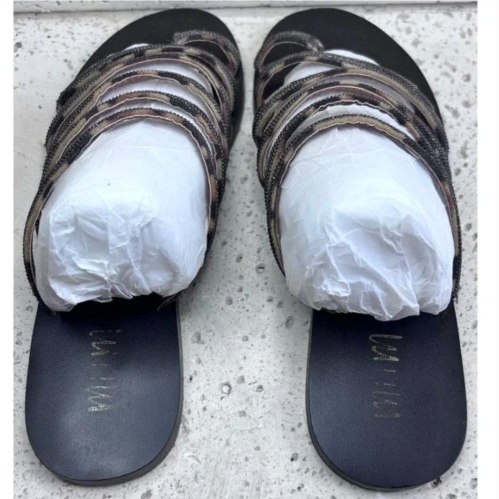 Mi.iM Women’s Layla Animal Leopard Print Slip On Sandals - Picture 7 of 14